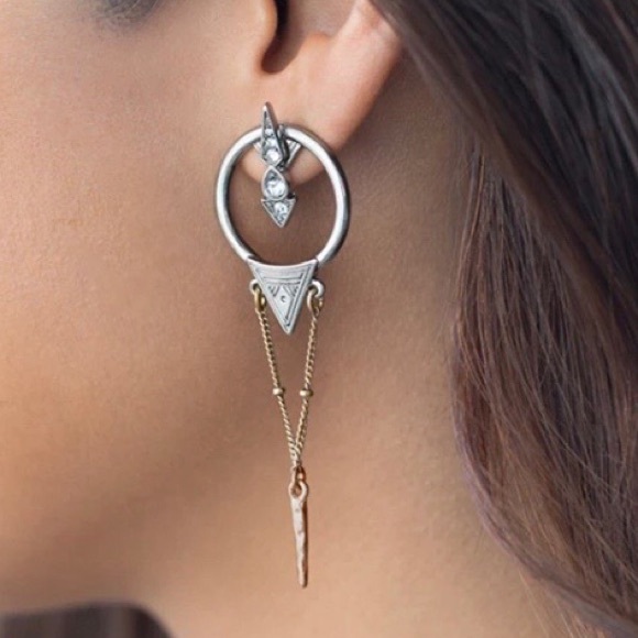 NWOT vintage ethnic drop earrings - Picture 3 of 8